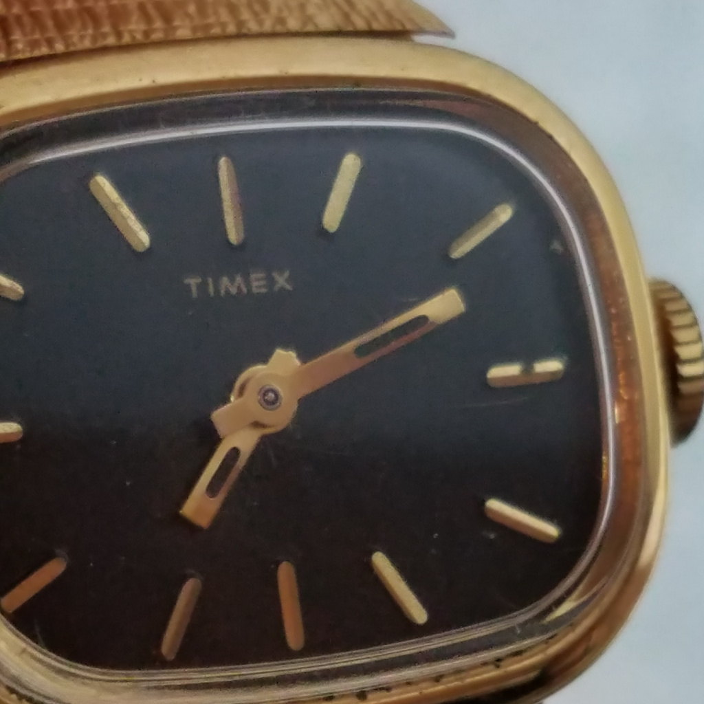 Ladies Watch 18k Gold Plated Timex Wind Up 1960s